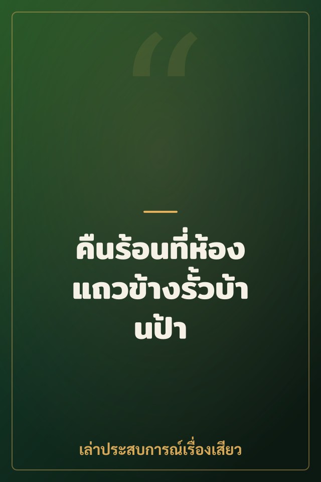 คืนร้อนที่ห้องแถวข้างรั้วบ้านป้า