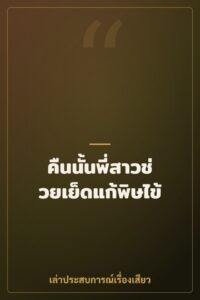 คืนนั้นพี่สาวช่วยเย็ดแก้พิษไข้