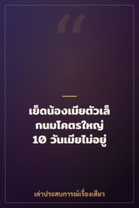 เย็ดน้องเมียตัวเล็กนมโคตรใหญ่ 10 วันเมียไม่อยู่