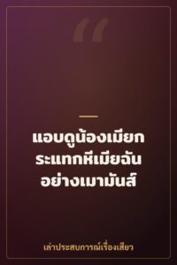 แอบดูน้องเมียกระแทกหีเมียฉันอย่างเมามันส์