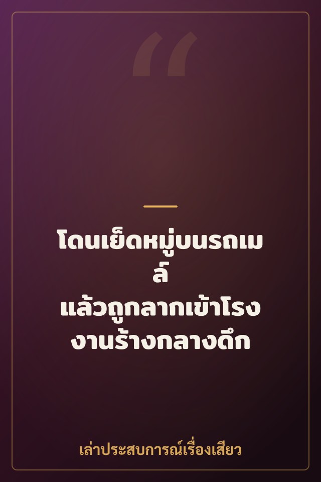 โดนเย็ดหมู่บนรถเมล์ แล้วถูกลากเข้าโรงงานร้างกลางดึก